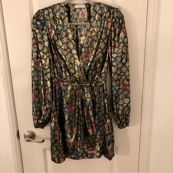 NWOT Sandro Paris luxury designer colorful dress $370 MSRP - Picture 5 of 16